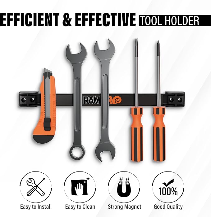 12" Magnetic Tool Holder Strip
