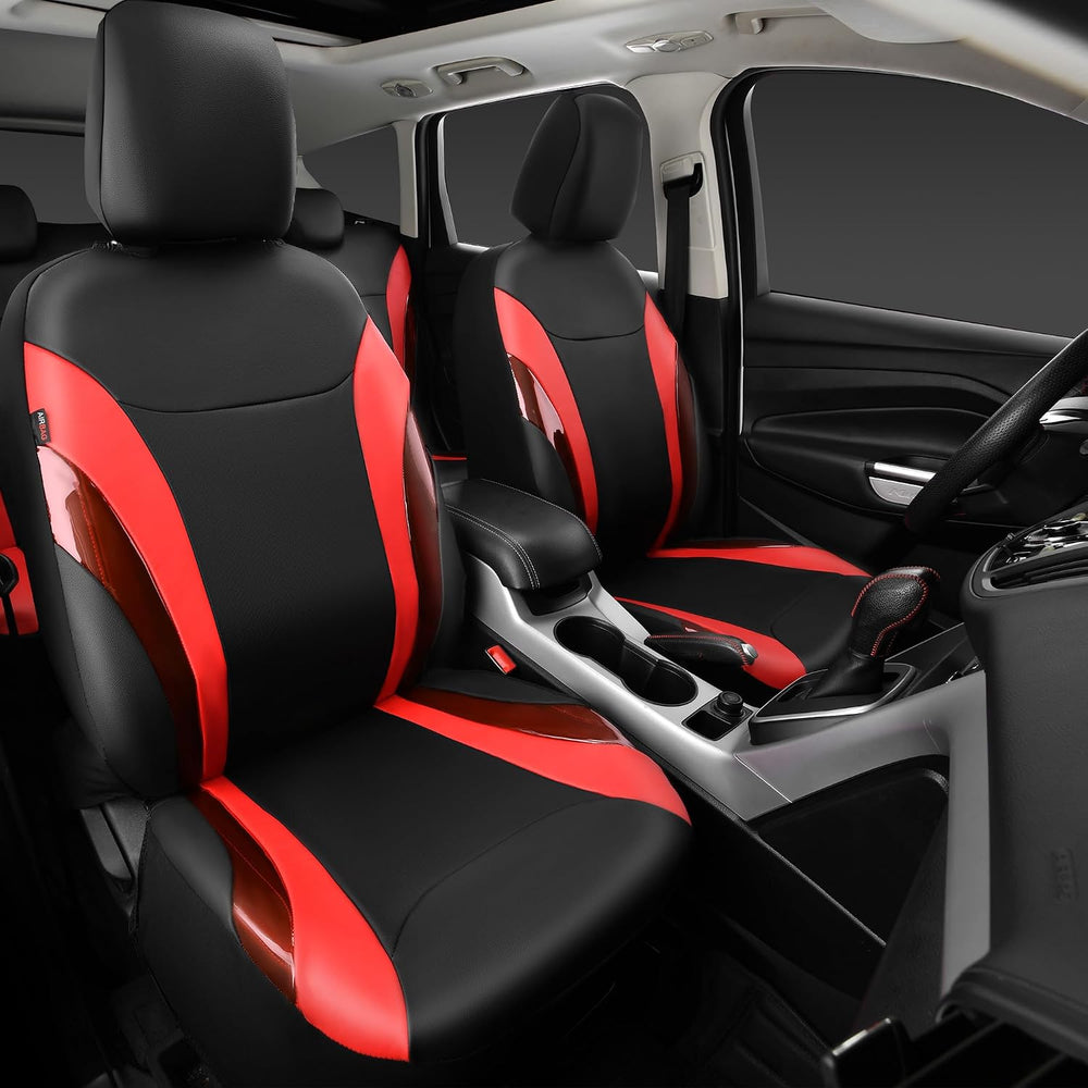 Jelly Leather Car Seat Covers Full Set,Waterproof Automotive Seat Covers for ...