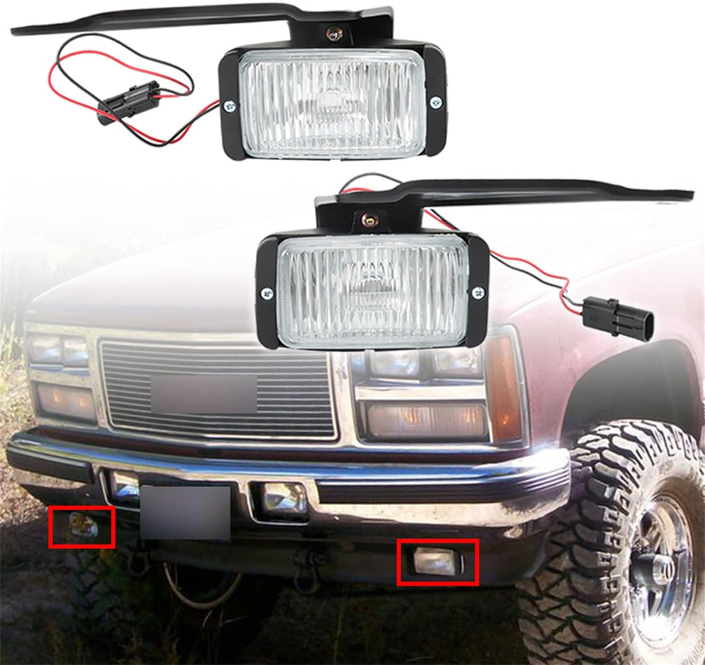 Silscvtt Front Fog Lights Replacement for Chevy C/K 1500 1988-1998