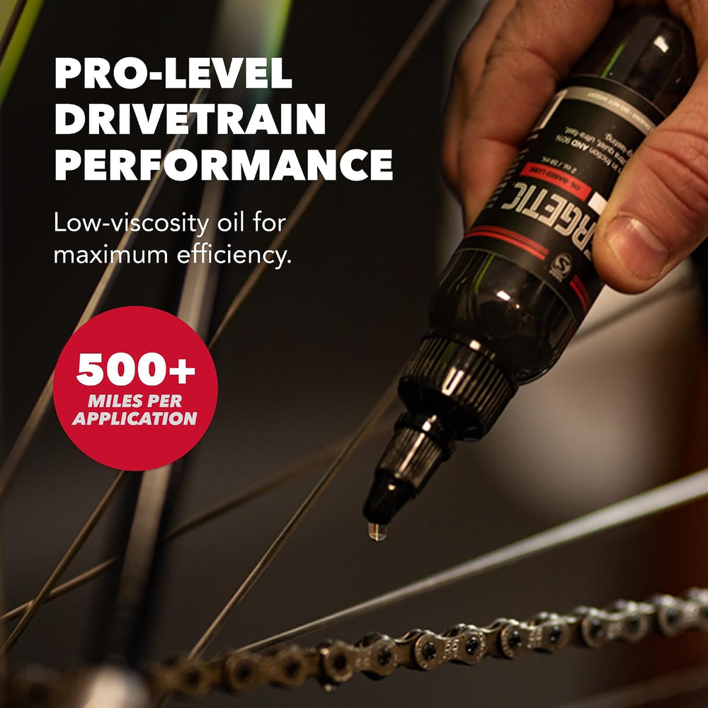SILCA Synergetic Bicycle Chain Lube - Wet Bike Oil Chain Lubricant - 500+ Mil...