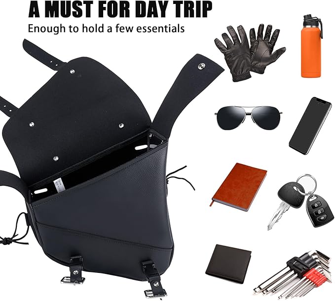 Gargoyle Bells Leather Solo Swing Arm Bag