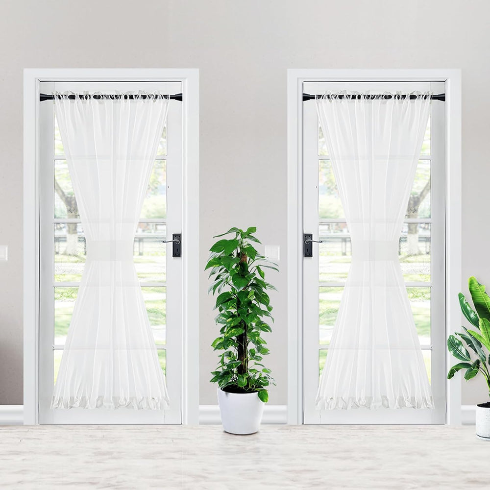 Black Spring Tension Curtain Rods 28 to 48 Inch, Adjustable Curtain Rods No D...