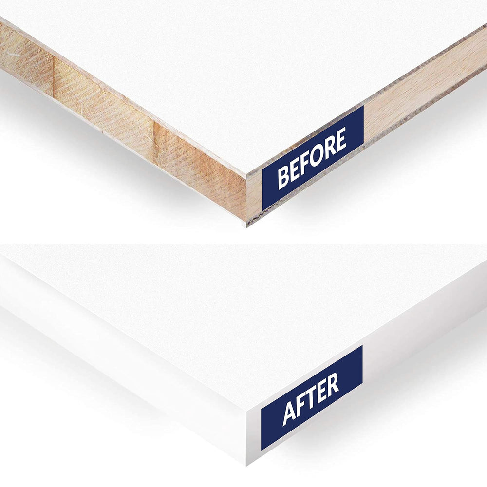 White PVC 2 inch x 100 ft Edge Banding Tape Peel Stick Adhesive Edging Veneer...