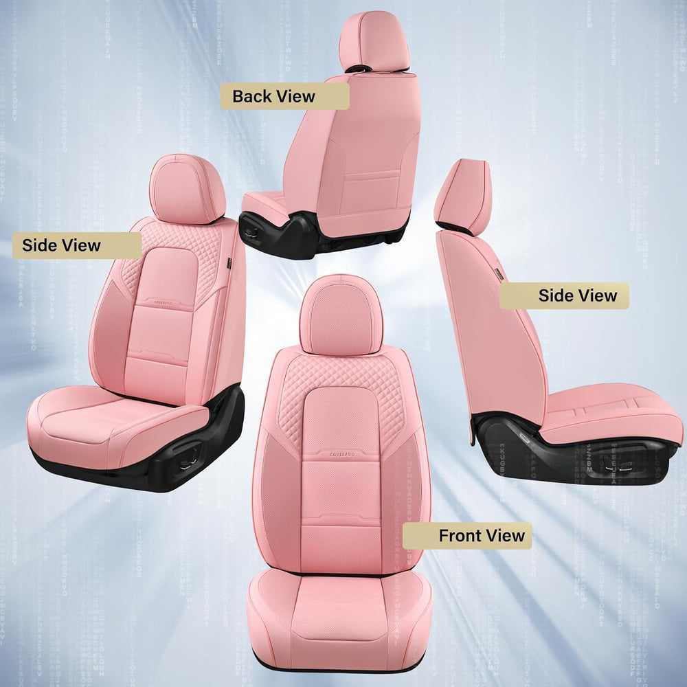 Coverado Car Seat Covers Front Seats, 2 Piece Car Seat Protector with Removab...