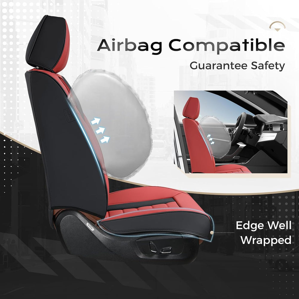 Coverado Car Seat Covers Full Set, Seat Covers for Cars, Front Seat Covers an...