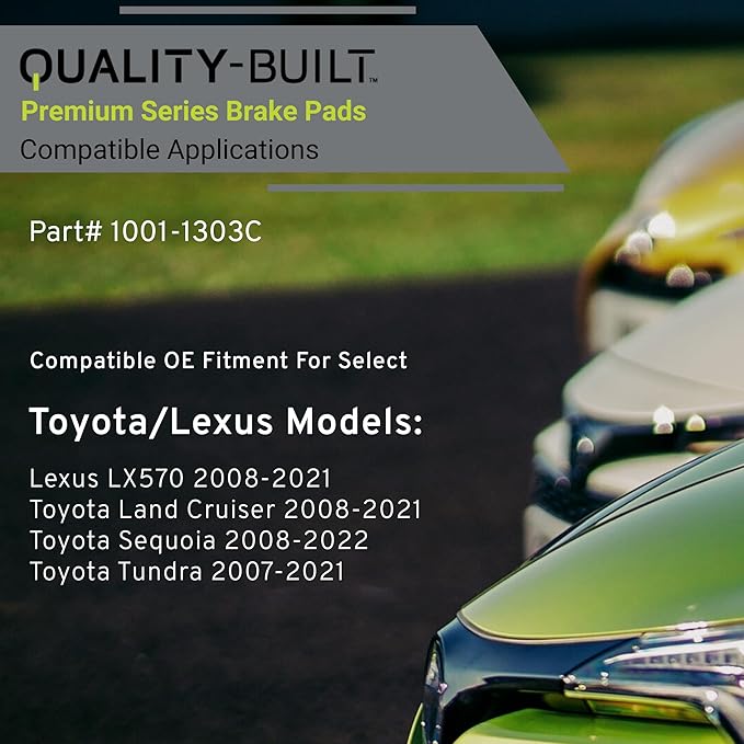 Premium Ceramic Front Brake Pads Compatible