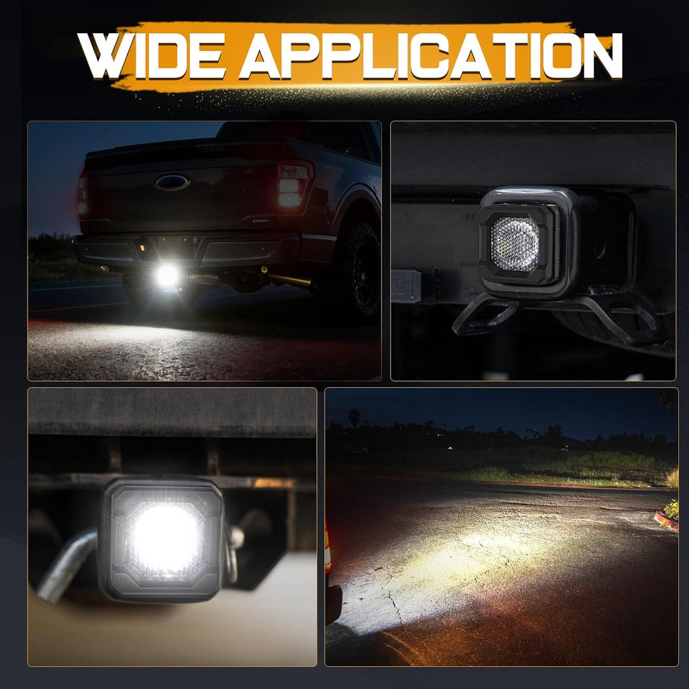 Hitch Mount Reverse Light Kits, Universal Flood Hitch Light Pods for 2x2 Inch...