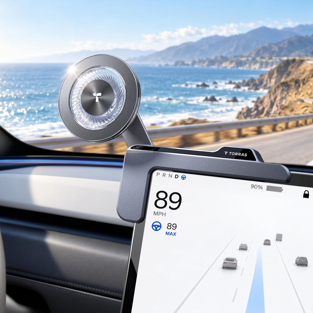 TORRAS Edge Tesla Phone Mount [No Adhesive & Strong Magnet] 360° Adjustab...