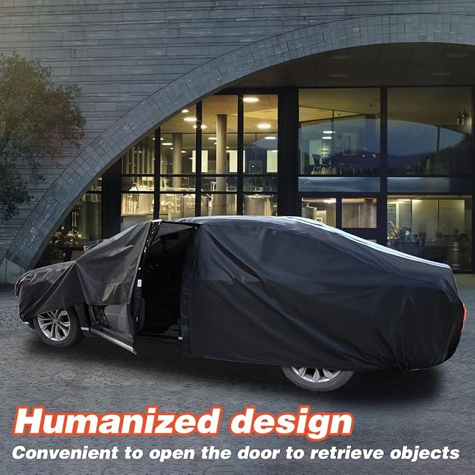 12-Layer Custom Fit Car Cover for Tesla Model X, Upgraded Waterproof