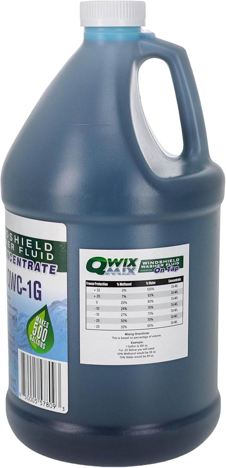 Windshield Washer Fluid Concentrate, 1 Gallon Makes 500 Gallons