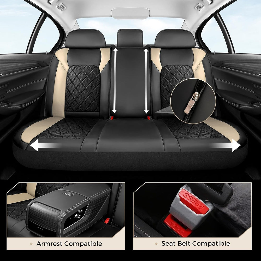 Coverado Car Seat Covers, Seat Covers Full Set, 5 Seats Automotive Seat Cover...