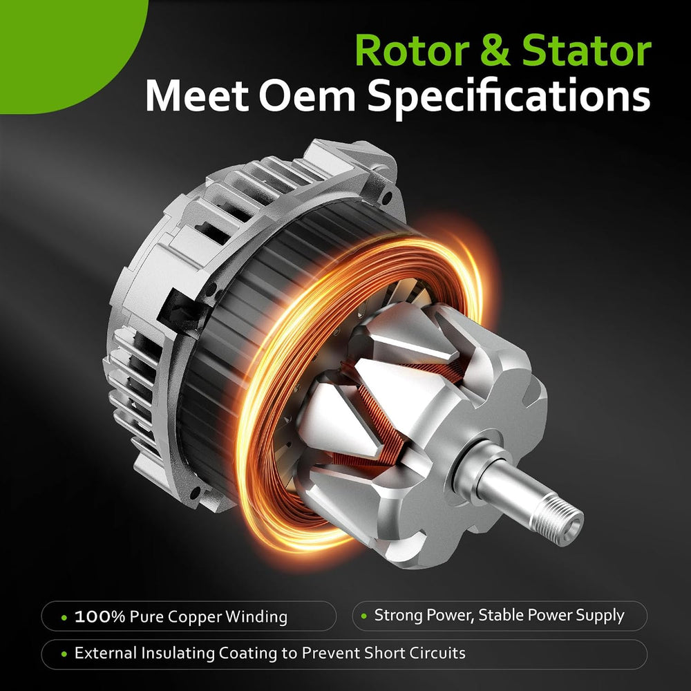 New Alternator Replacement for 1991-1998 Jeep Wrangler Cherokee 2.5 4.0 L4 L6...