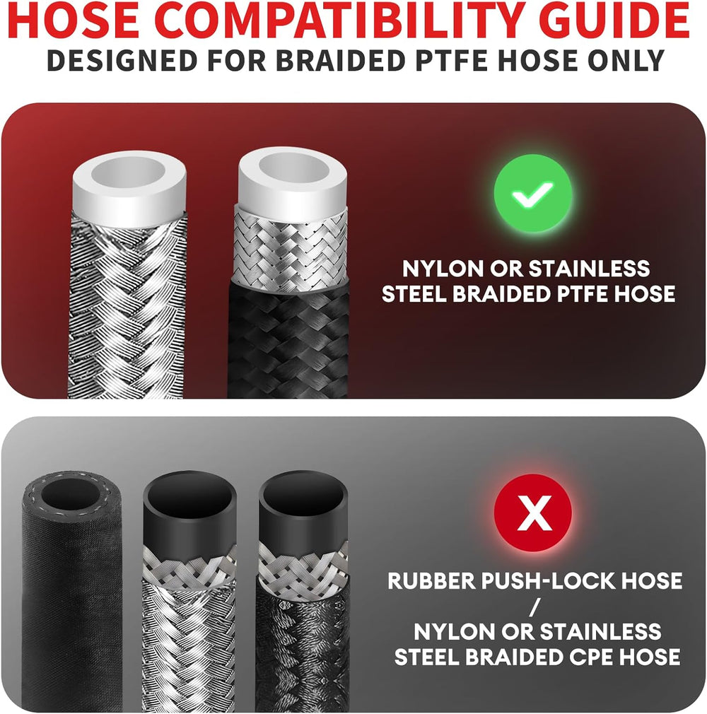 PTFE Hose Assembly Tool, PTFE Fuel Line Tool & 6AN Wrench