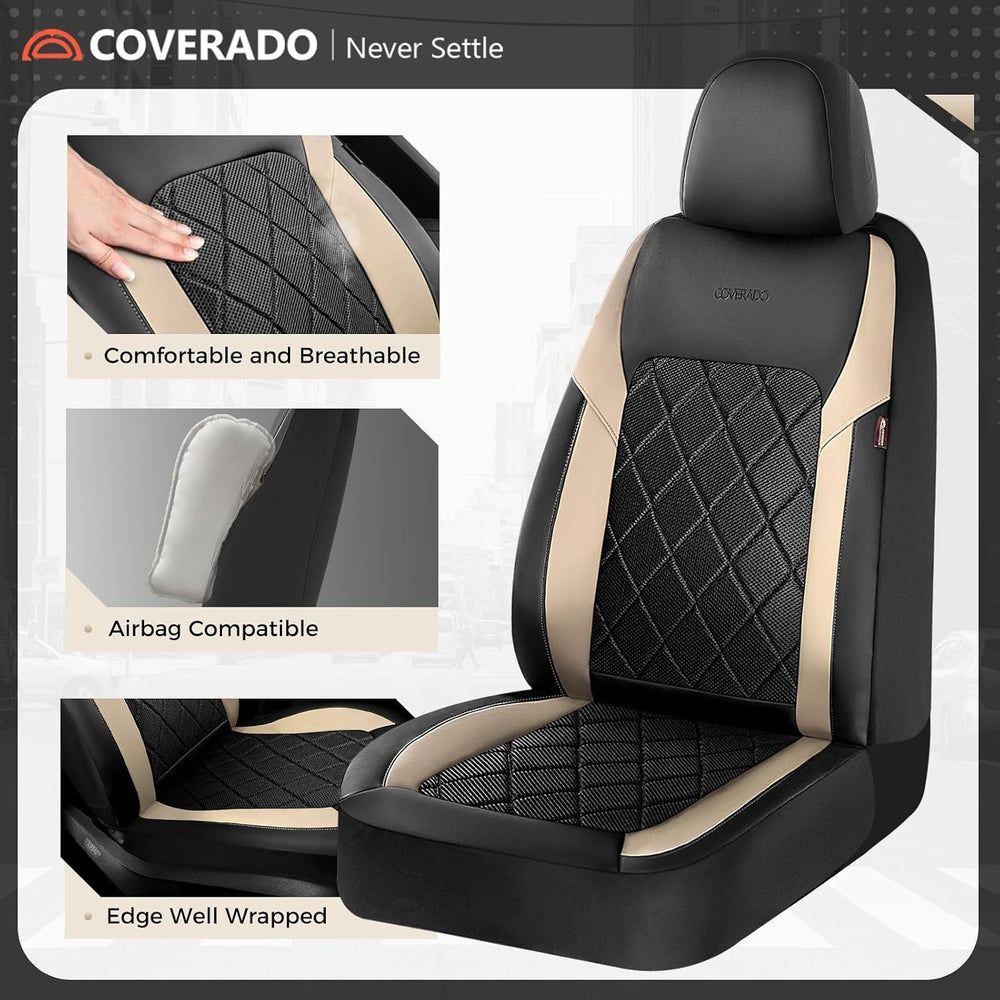 Coverado Car Seat Covers, Seat Covers Full Set, 5 Seats Automotive Seat Cover...