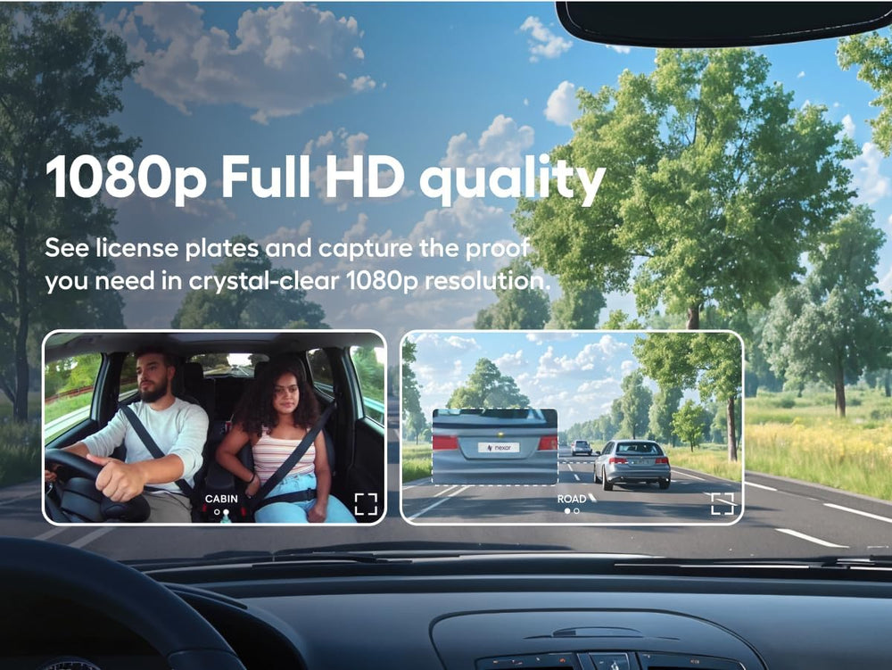 Pro Dash Camera for Cars | Compact Dash Cam Front and Inside View with Night ...