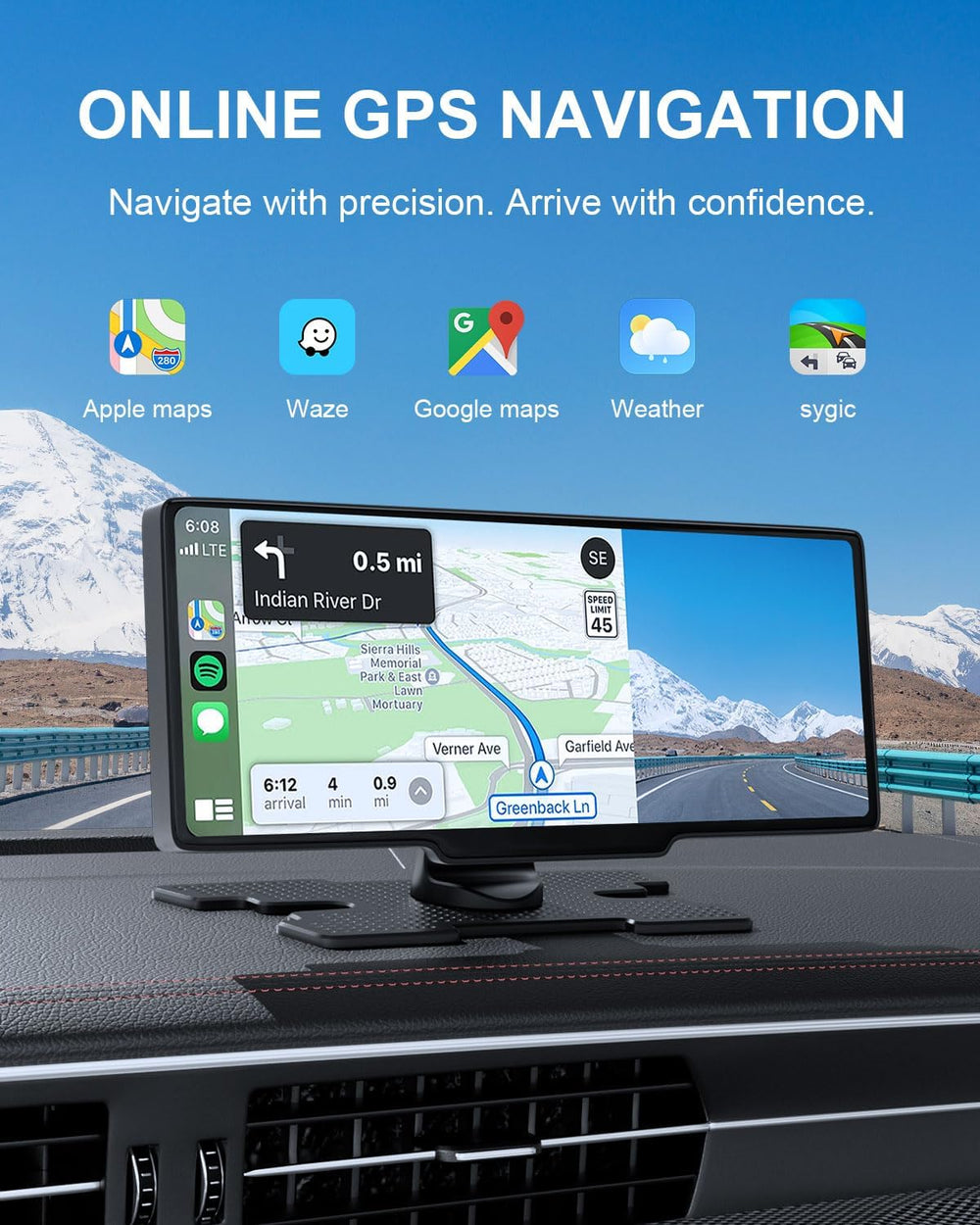 Carplay Screen for Car, 10.26" Wireless Apple CarPlay & Android Auto