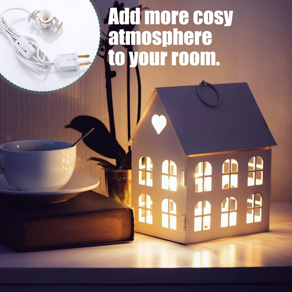 24 Packs Accessory Cord with LED Light Bulb, 6 Ft Light Accessory Cord Kit