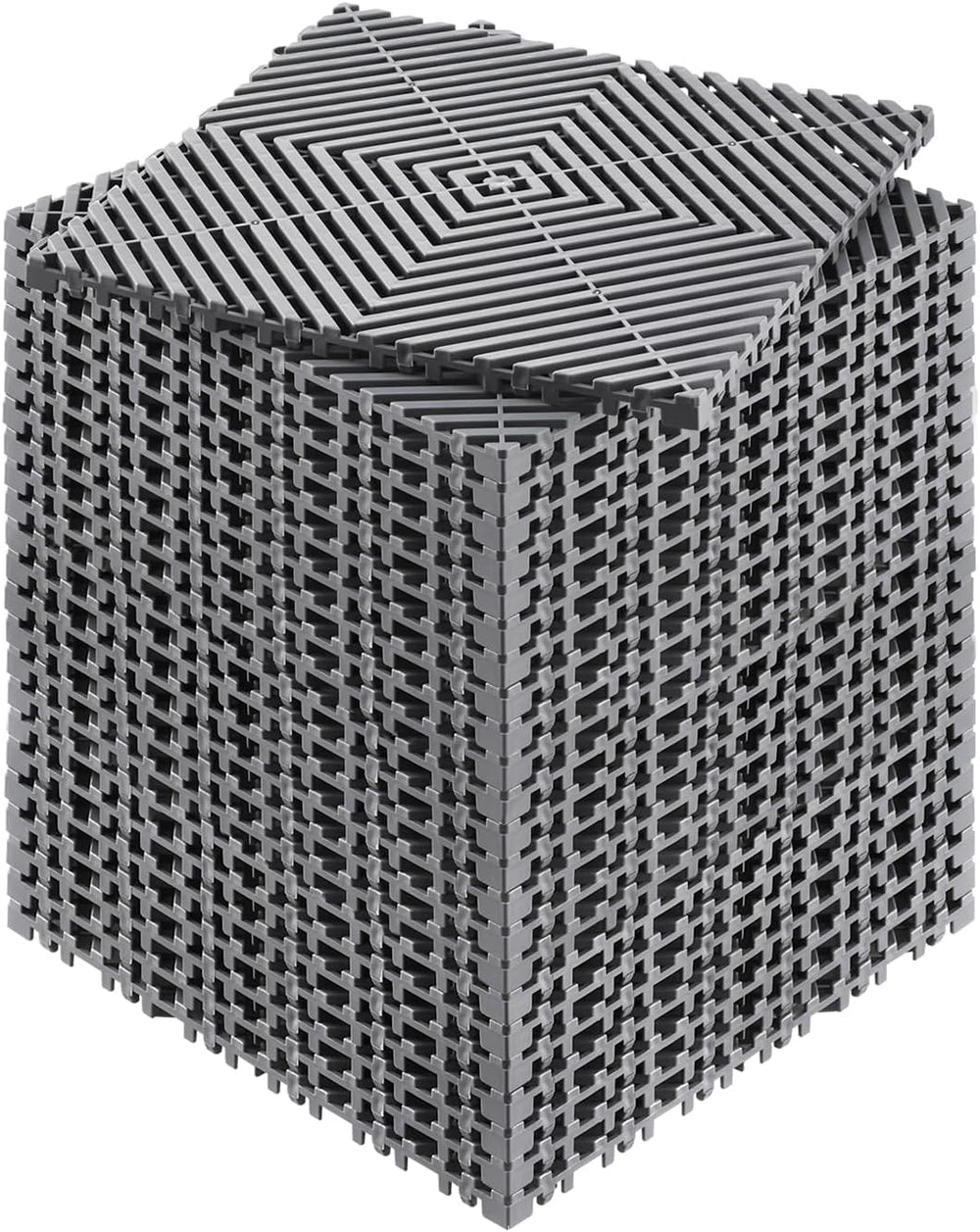 VEVOR Interlocking Drainage Mat, 12” x 12” Modular Interlocking Cushion (24 Pcs)