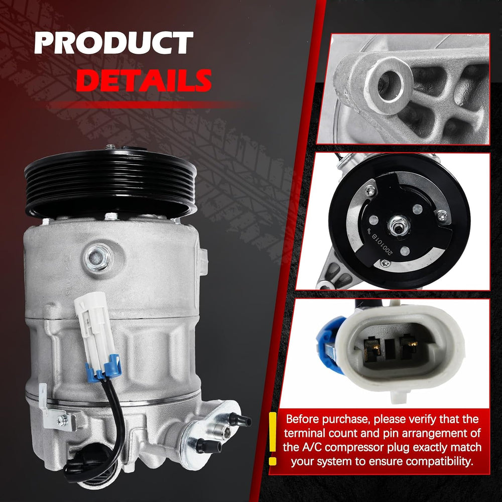 AC Compressor for 9-4X 2011 3.0L, Allure 2010 3.0L 3.6L