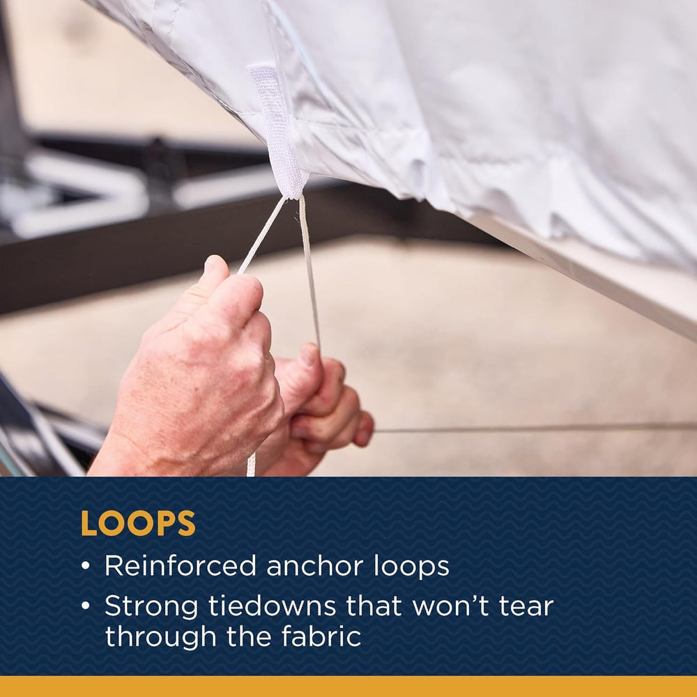 21' - 23' V Bow Wake Tower Boat Cover | Covers 100% of The Boat Above...