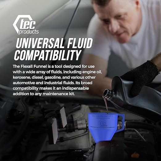 FlexAll Long Flexible Funnel for Automotive Use