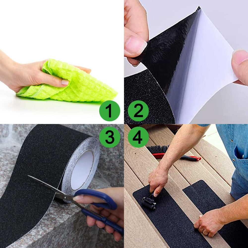 12" x 35Ft Heavy Duty Anti Slip Tape,Best 80grit Friction,Grip,Abrasive ...
