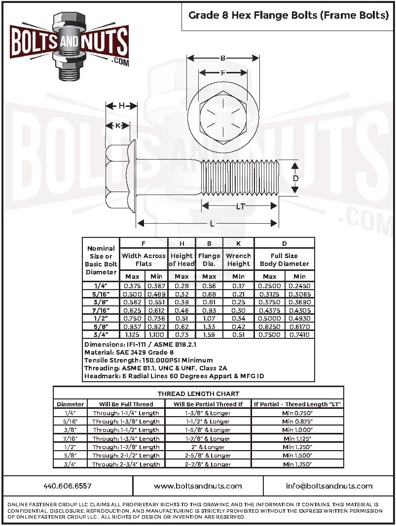 (50 Pieces) 3/8-16x1-1/4 Grade 8 Hex Flange Bolts Screws UNC Coarse Full Threads Zinc Yellow
