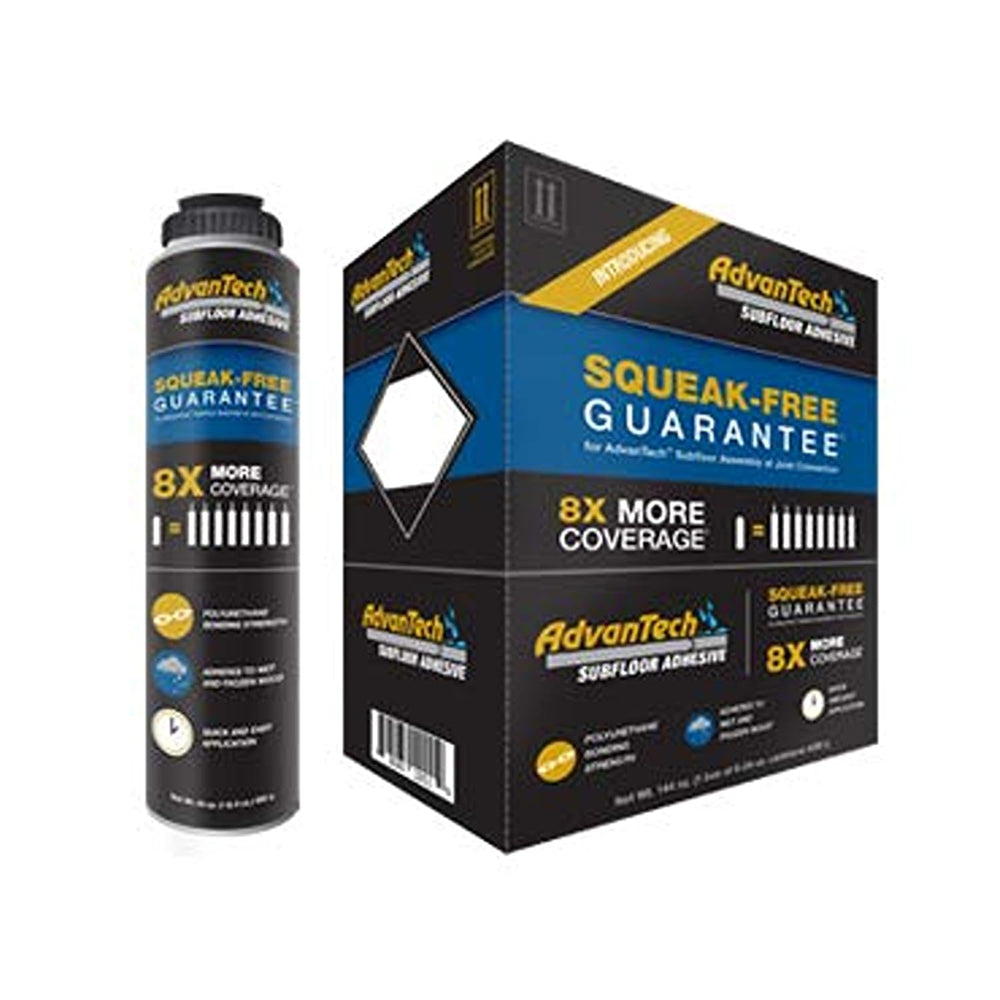 AdvanTech Polyurethane Subfloor Adhesive, Pack of 6 Cans, 24 oz Each