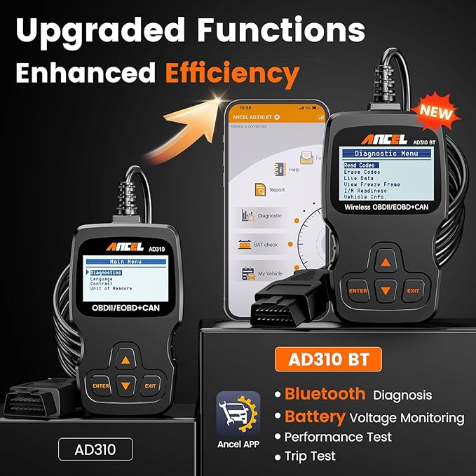 ANCEL AD310BT OBD2 Scanner Bluetooth