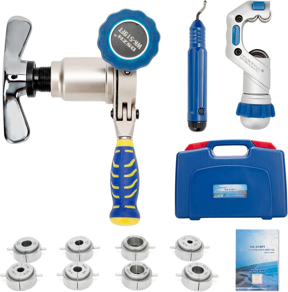 Flaring Tool Kit for 1/4" - 3/4" Copper Pipe HVAC Flare Tool 45°Ecc...