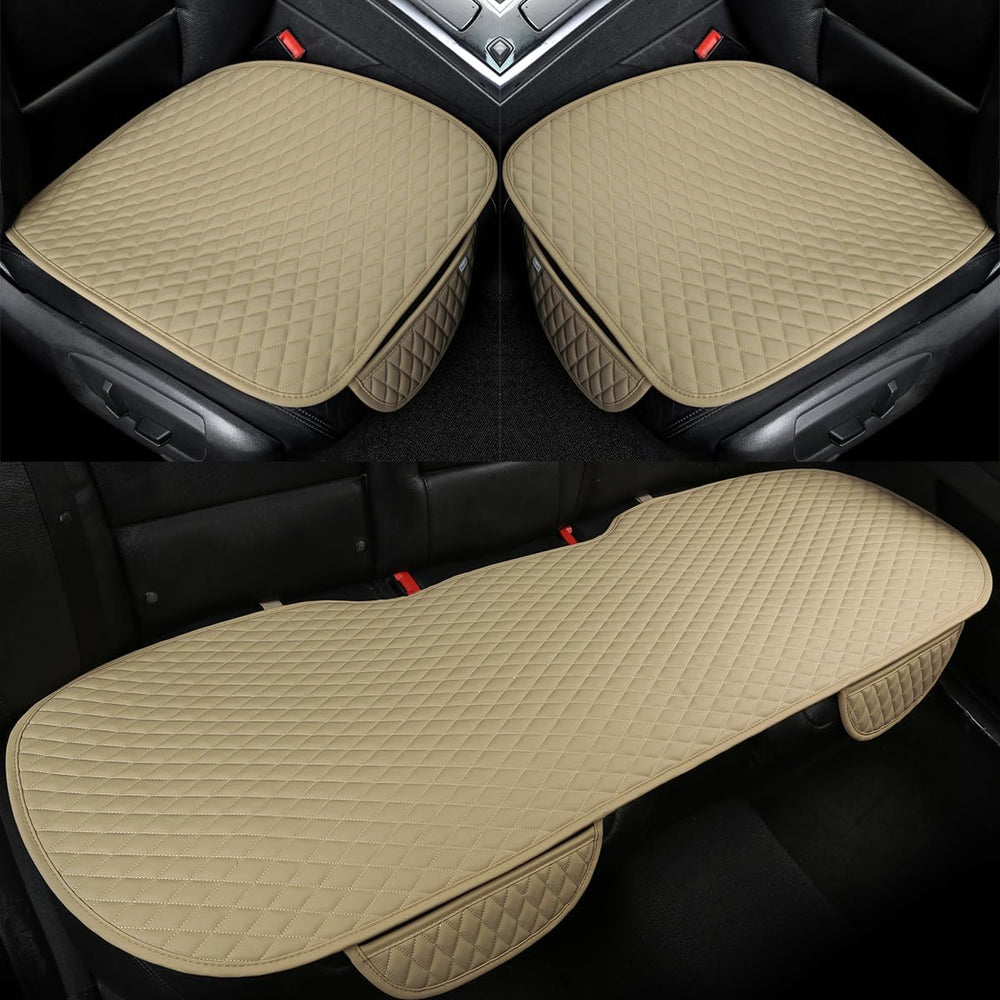 West Llama Pu Leather Car Seat Bottom Covers Protectors Include 1 Pair Front ...
