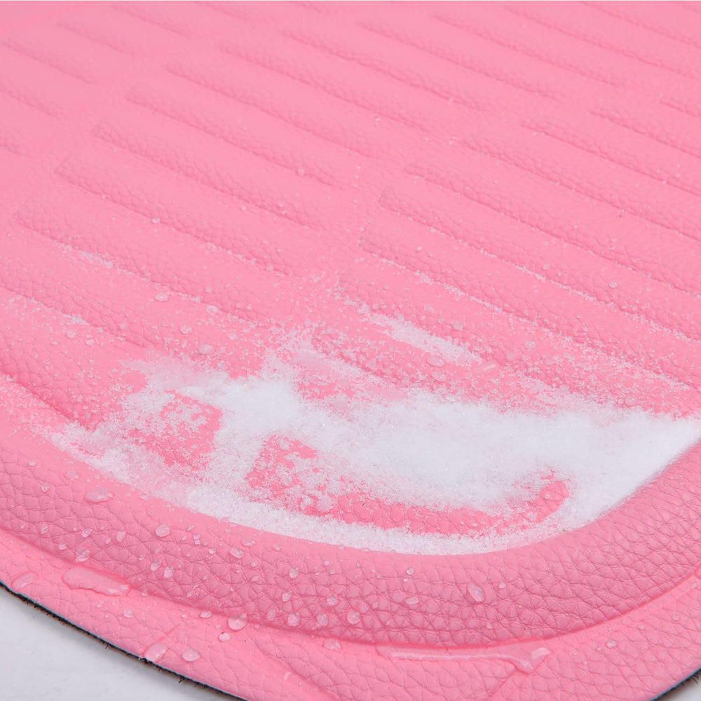 CAR PASS 4 Piece Leather Car Floor Mats -3D Cute Girly Waterproof All Weather...