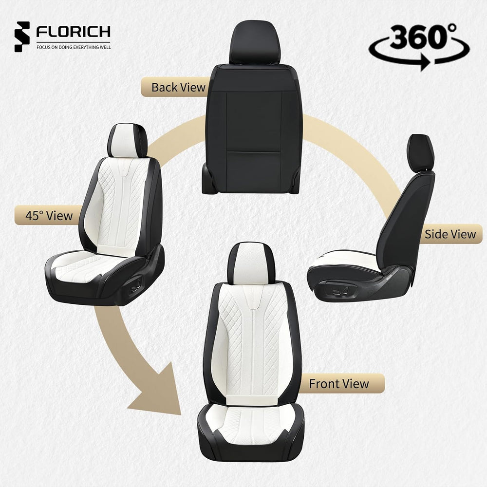 Waterproof Front Car Seat Cover Faux Leather Automotive Seat Cover Front Car ...