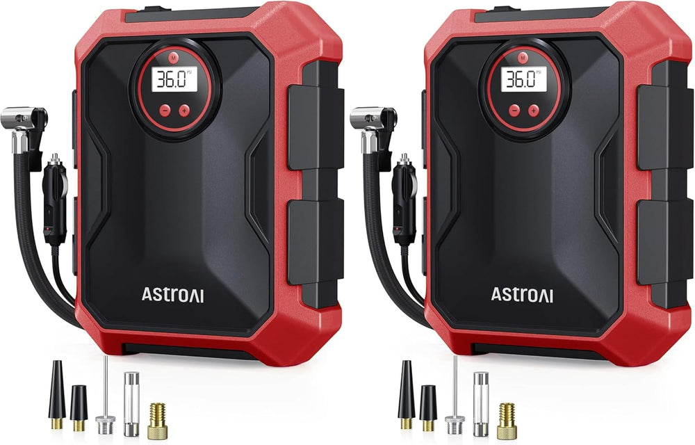 AstroAI Portable Air Compressor and Tire Inflator - 12V DC Auto Accessory wit...