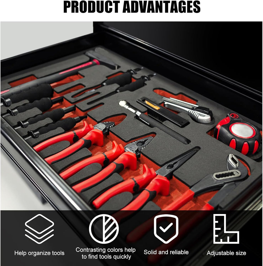 5 Pcs Tool Box Foam Organizer 15.75x11x1 Inch Toolbox Foam Inserts Sheets Box...