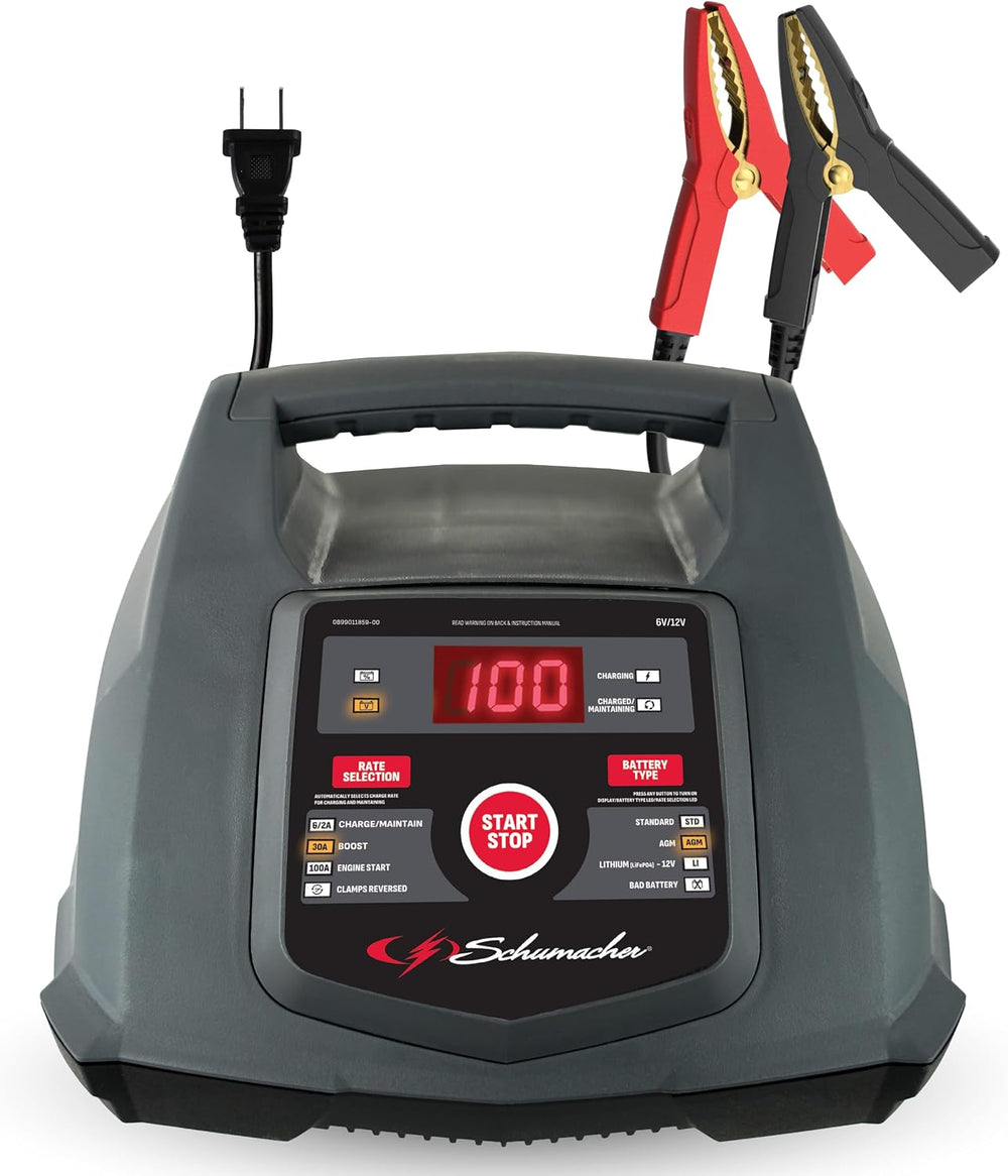 Schumacher Electric 6A Car Battery Charger & Maintainer, 6V/12V – SC1281