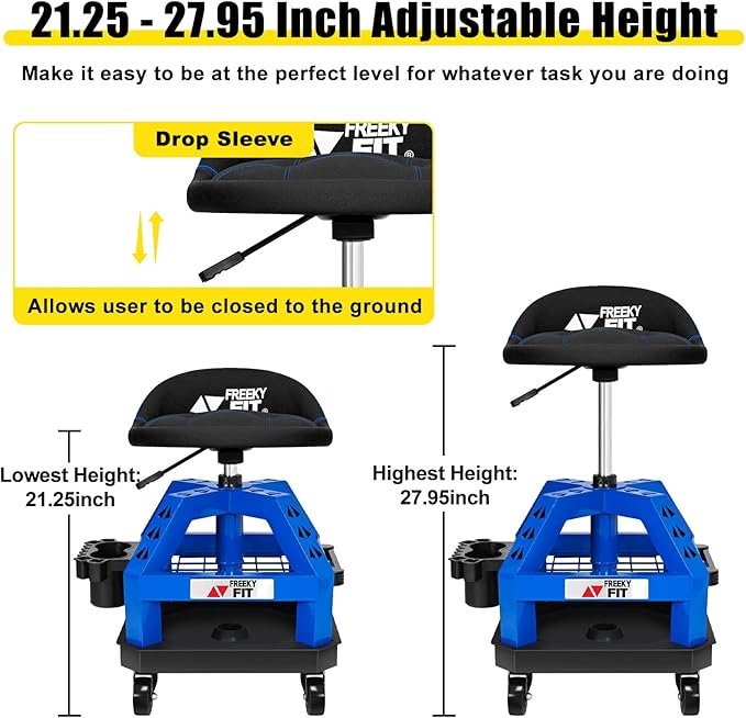 Rolling Shop Stool for Garage