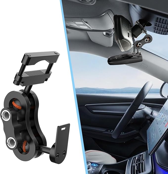 Radar Detector Rearview Mirror Rod Mounting Bracket and Radar Direct Power Cord