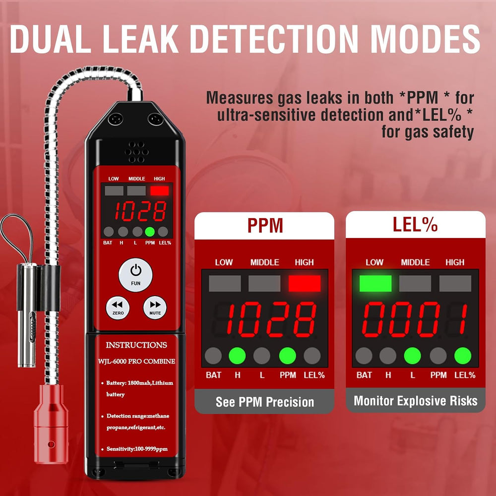 WJL-6000PRO Combine Refrigerant Leak Detector Gas Detector for HVAC