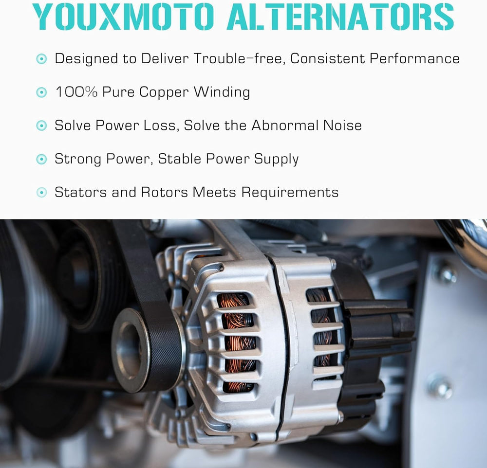 New Alternator Fit for Ford F150 5.0 5.0L 2011 2012 2013 2014, 104210-6270, 1...