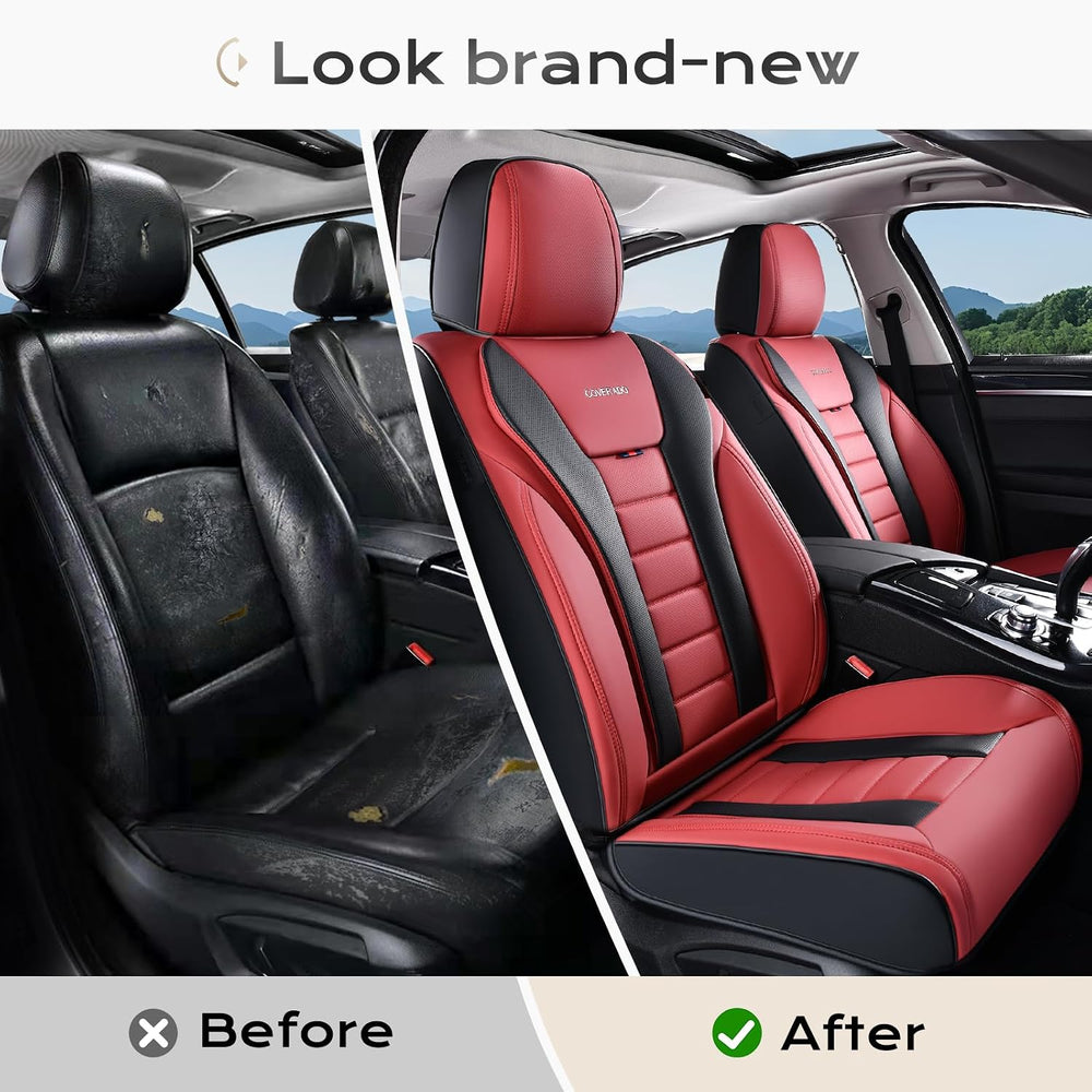 Coverado Car Seat Covers Full Set, Seat Covers for Cars, Front Seat Covers an...