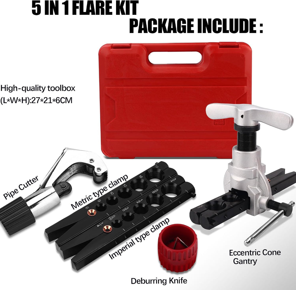Flaring Tool Kit, Flare Tool HVAC, Copper Pipe Flaring Tool