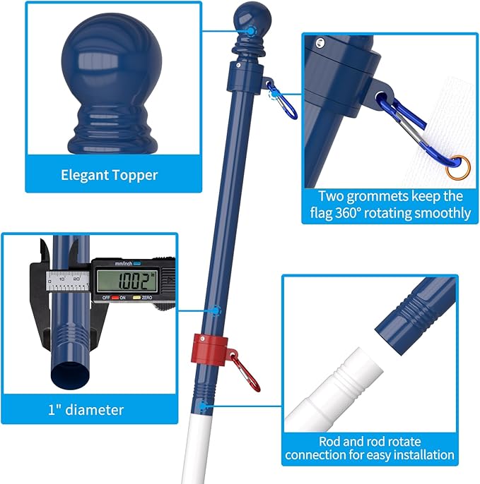 ZMTECH Flag Pole (2 Packs)