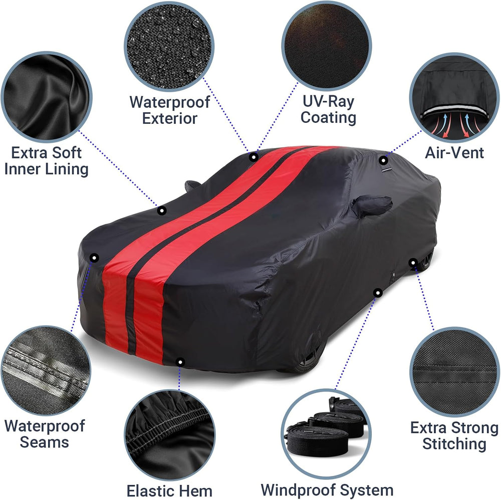 iCarCover Car Cover Waterproof All Weather for 2000-2020 Chevy Impala