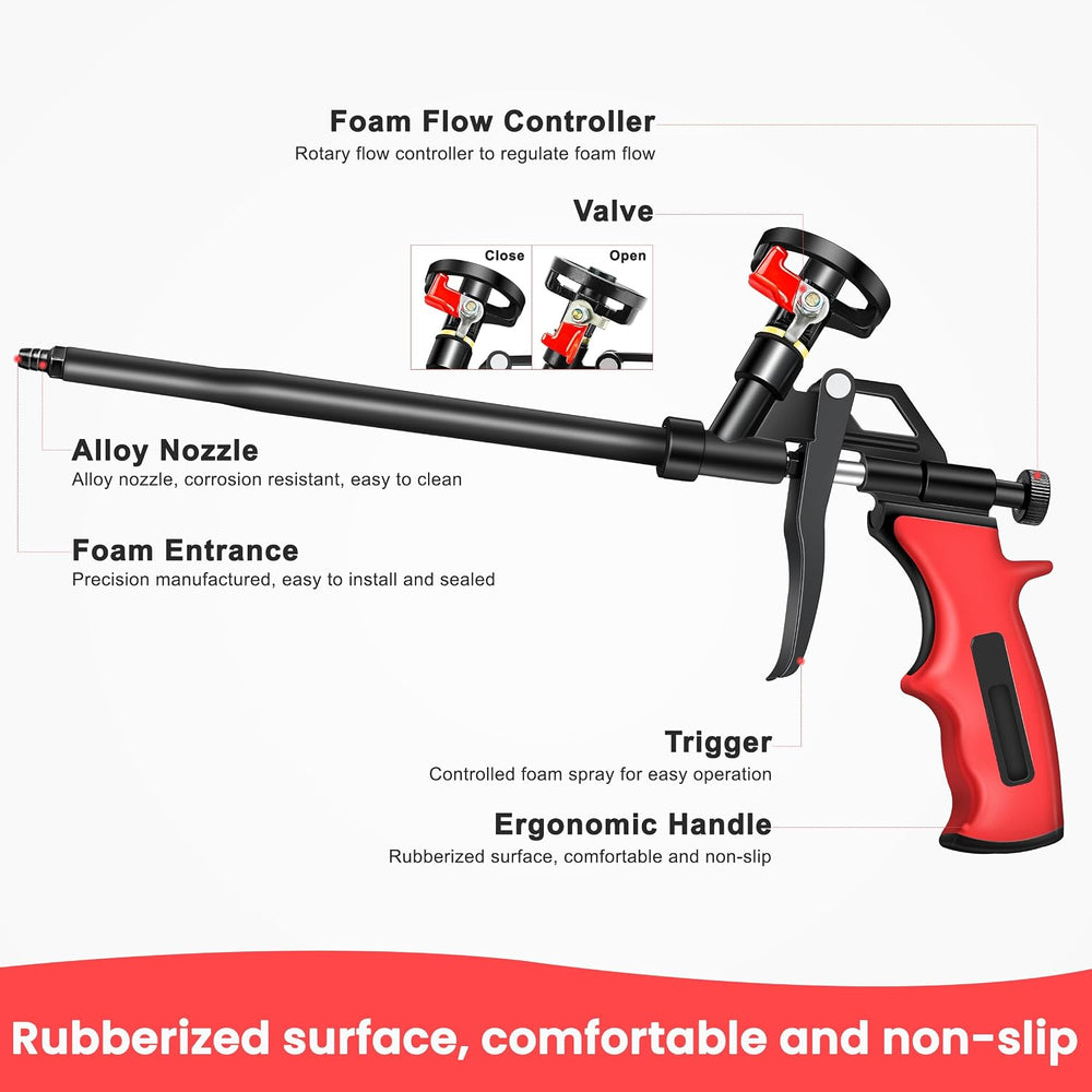 Spray Foam Guns, 2 Pcs Heavy Duty Foam Dispensing Gun