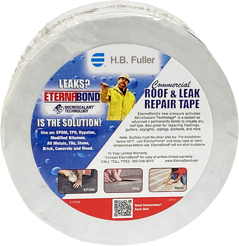 EternaBond RoofSeal Black 4" x50' MicroSealant UV Stable RV Roof Sea...
