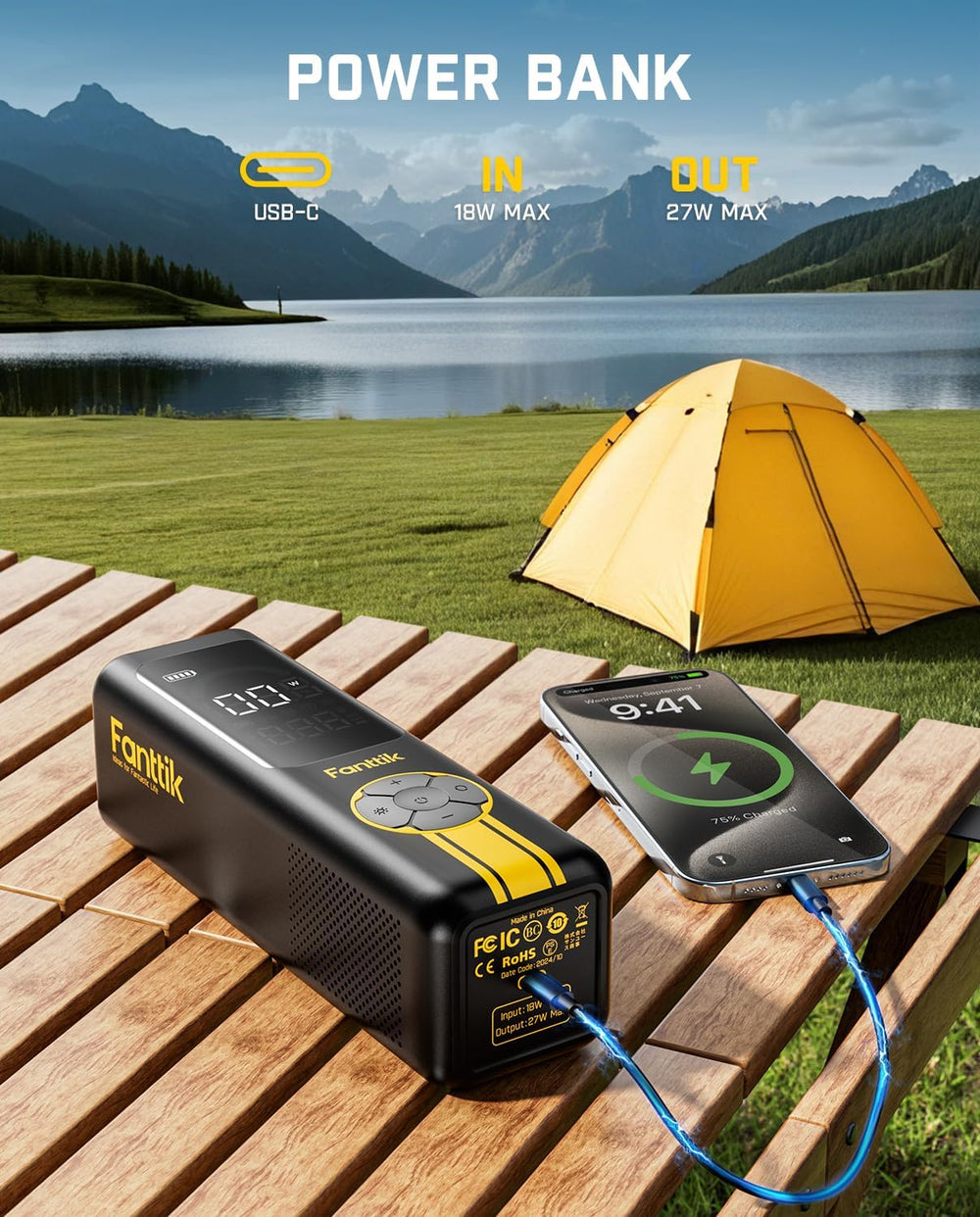 Fanttik X10 Cross Tire Inflator/Blower 2-in-1, 150PSI Cordless Air Pump