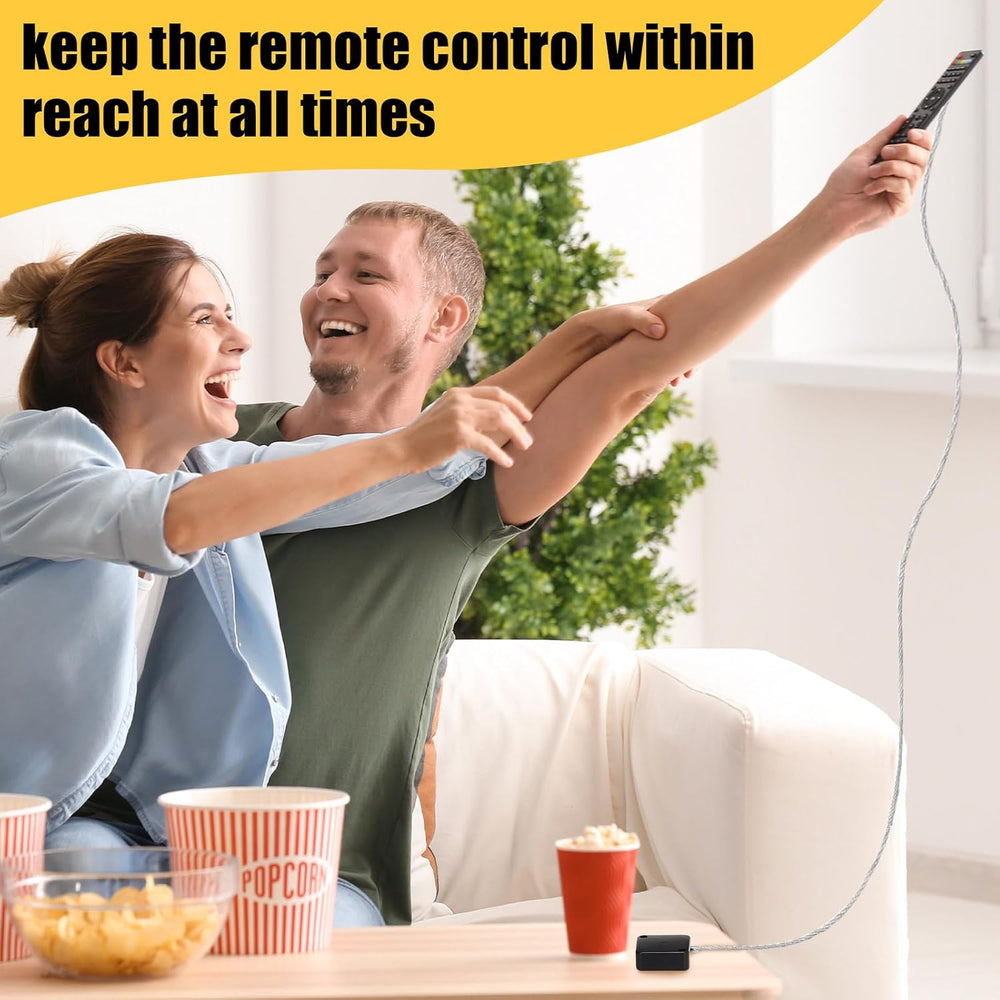12 Pcs 6.5 ft Retractable Remote Leash, Cable Lock for Television