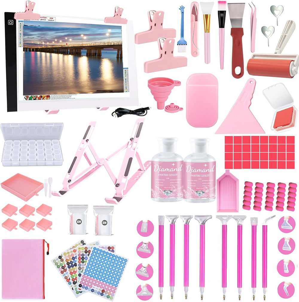 NLXCXUCY 158Pcs Diamond Art Accessories Kit