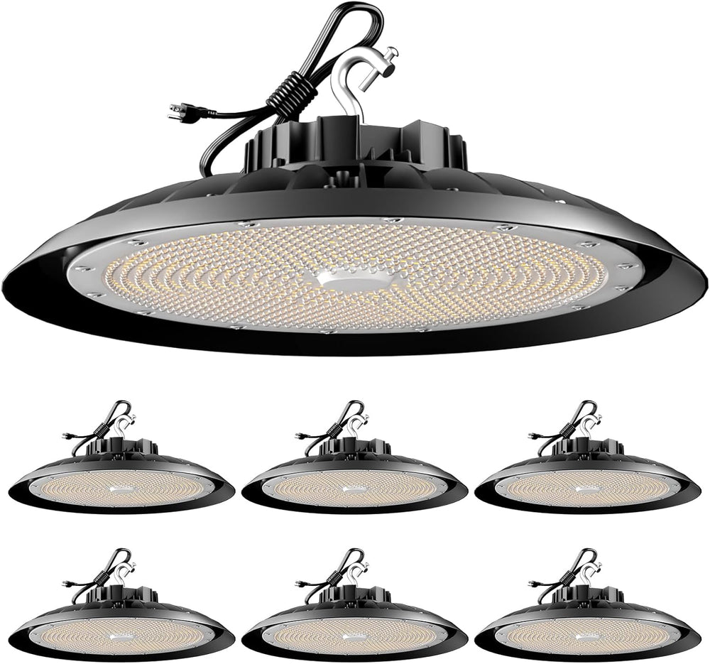 Lightdot 6Pack LED High Bay Light 300W（340x1W） 45000lm (Eqv.1200W MH/HPS) AC1...